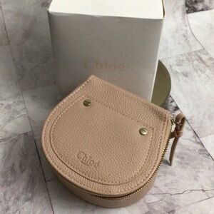 Chloe Light Tan Faux Leather Jewelry Case